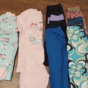 Spring girls lot capris & pajamas